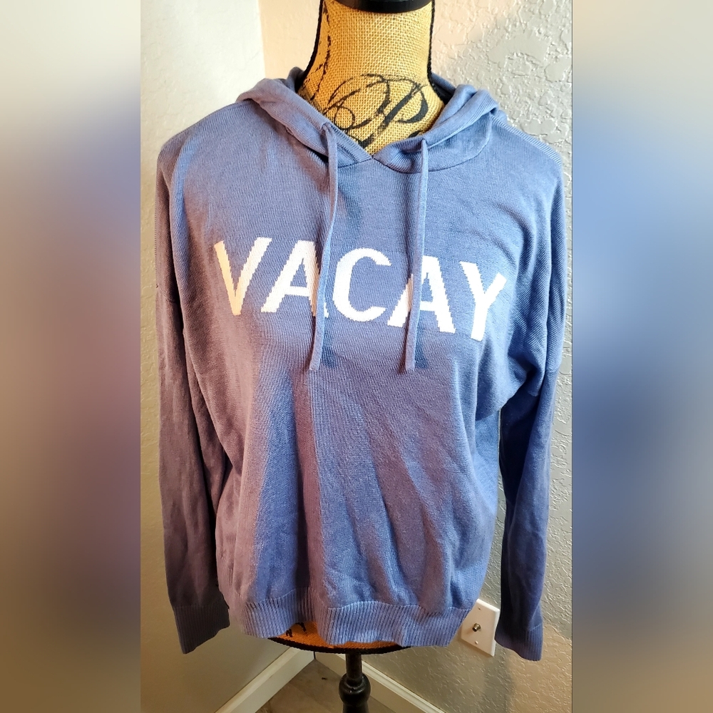 Rachel Zoe Blue 'VACAY' Sweater